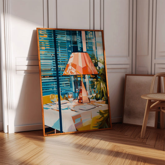 Coral Lamp Lights Summer Evening
