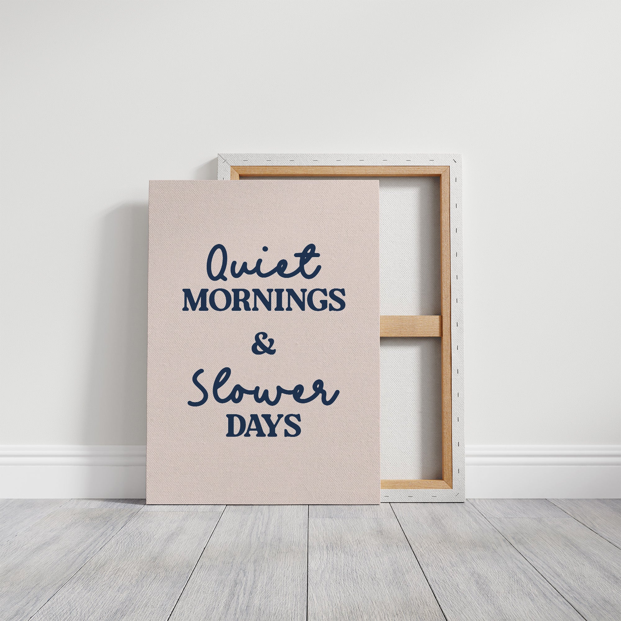 Quiet Mornings and Slower Days