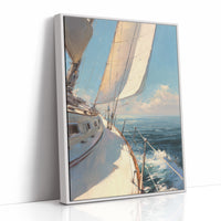 Sails Catch Morning's Azure Promise