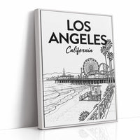 Los Angeles, Pier Line Art