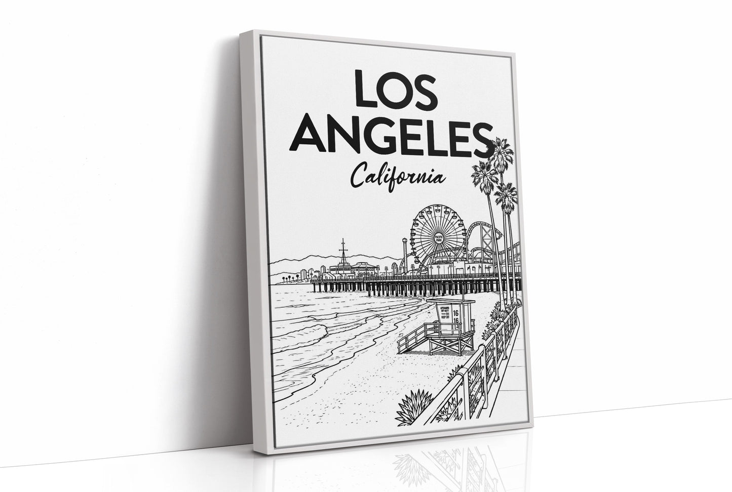 Los Angeles, Pier Line Art