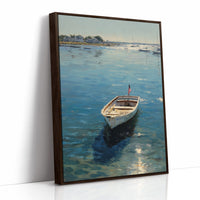 Patriotic Dinghy on Coastal Waters