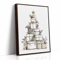 Presents Pyramid: A Festive Tower of Gifts
