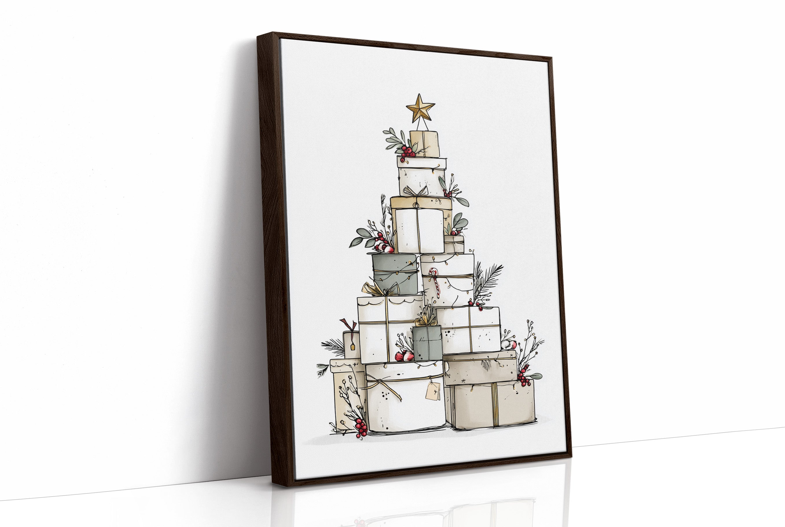 Presents Pyramid: A Festive Tower of Gifts