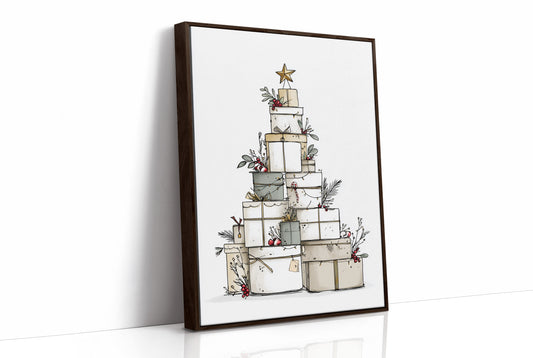 Presents Pyramid: A Festive Tower of Gifts
