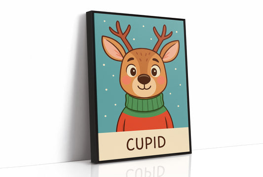 Cozy Fawn In Winter Sweater