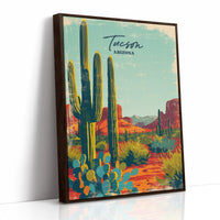 Saguaro Skies Over Painted Trails