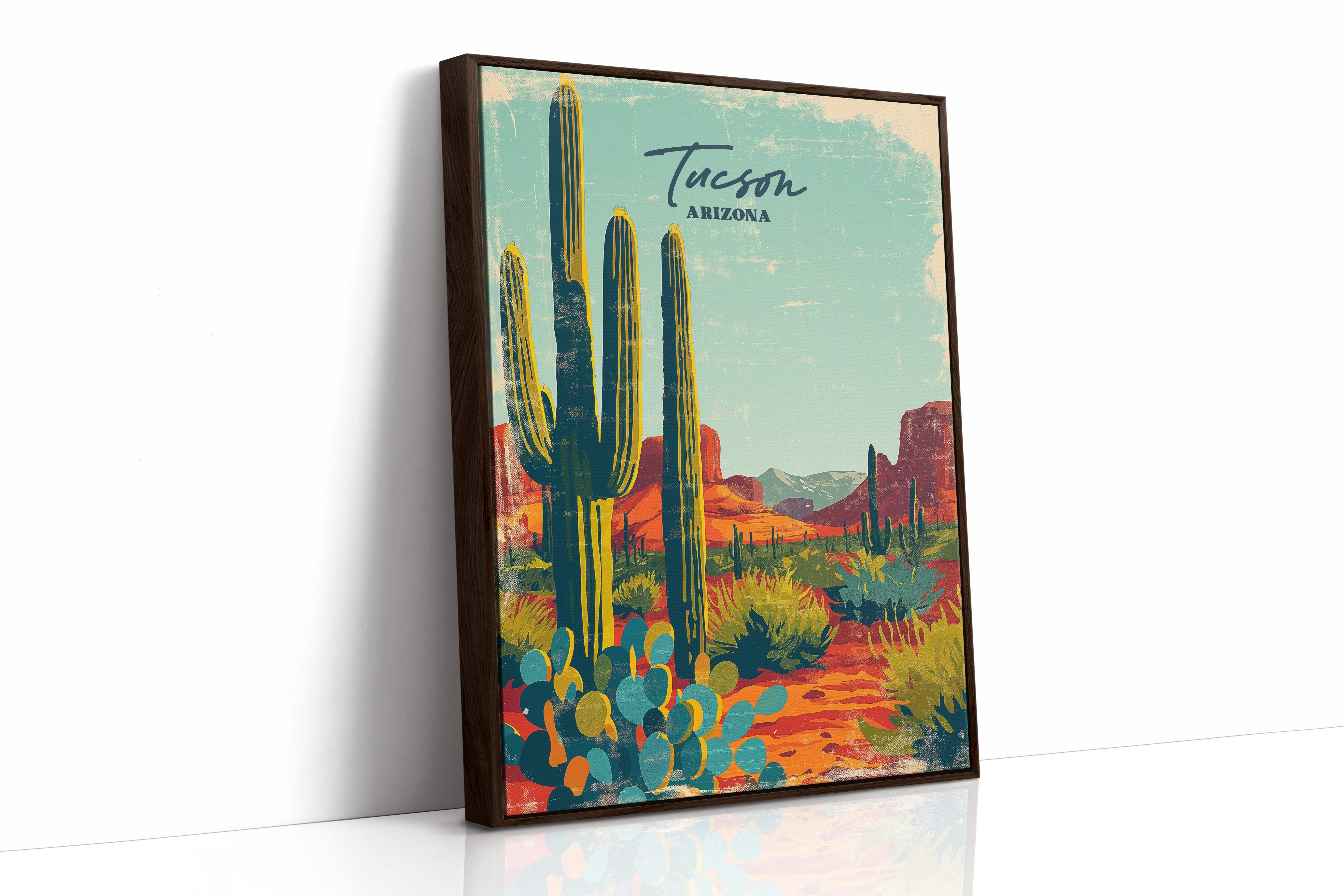 Saguaro Skies Over Painted Trails