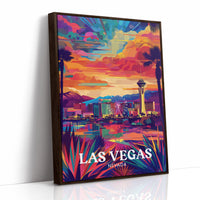 Desert Sunset Over Neon Dreams