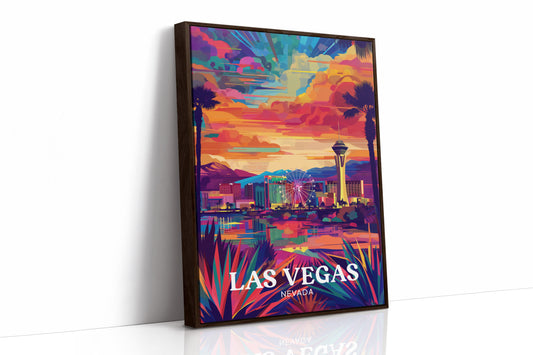 Desert Sunset Over Neon Dreams