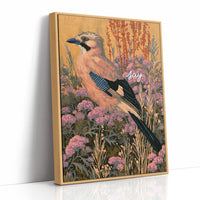 Jay Perched in Golden Light