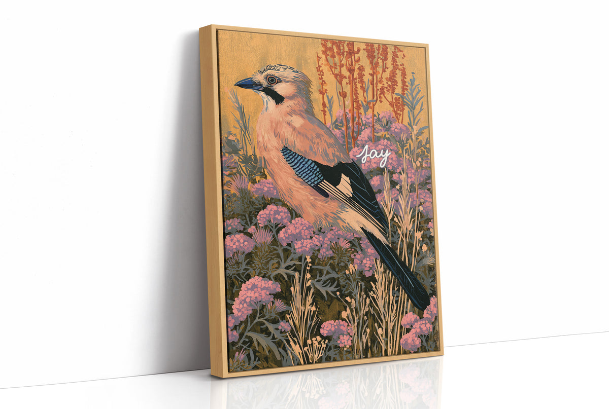 Jay Perched in Golden Light
