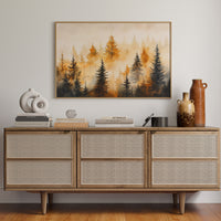Evergreens Dance In Golden Light