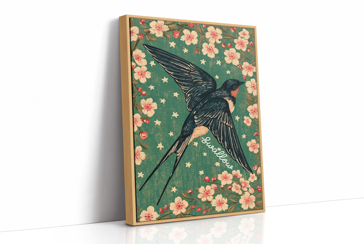 Swallow's Cherry Blossom Descent