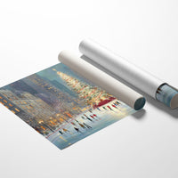 Winter Skaters Circle Manhattan's Heart