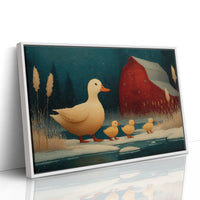Duckling Parade at Dusk