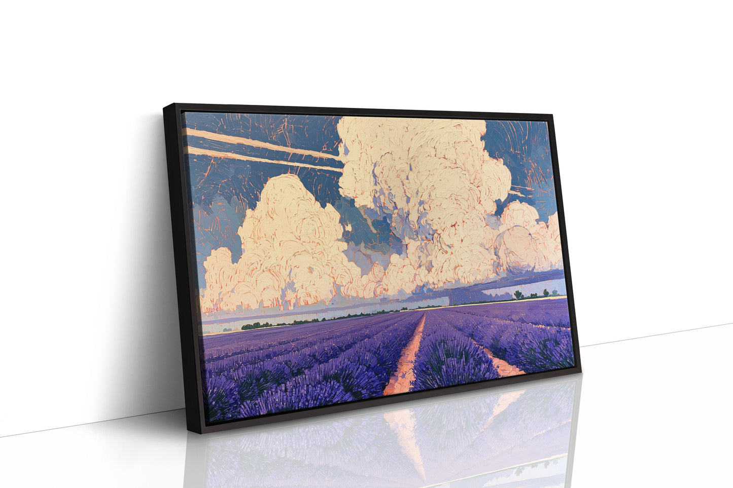 Lavender Rows To A Towering Sky