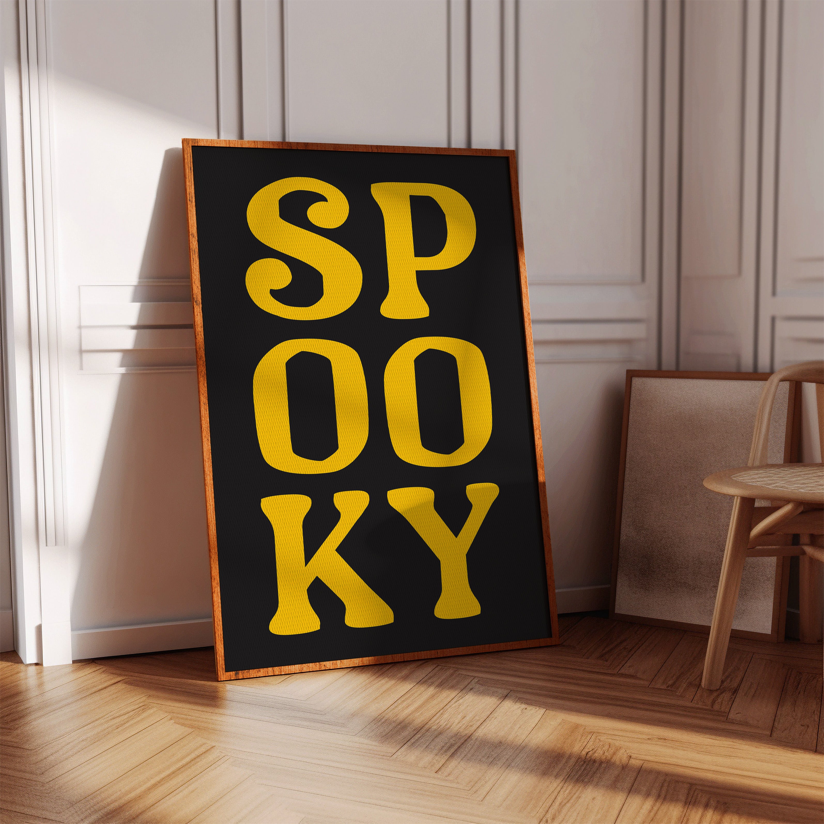 Yellow Letters Dance Through Midnight