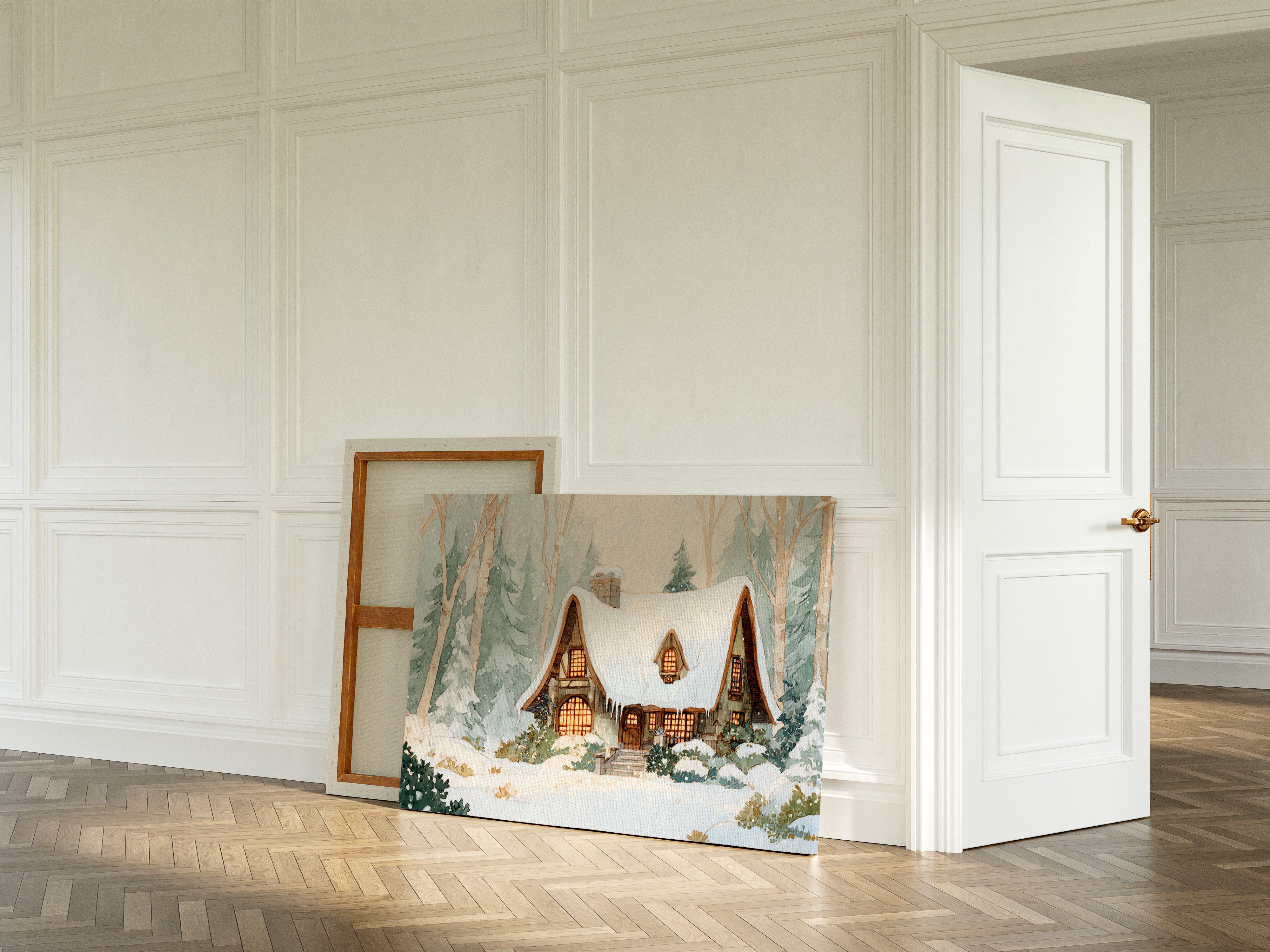 Cottage Beneath a Winter Veil