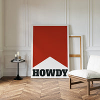 Howdy Western Banner Print