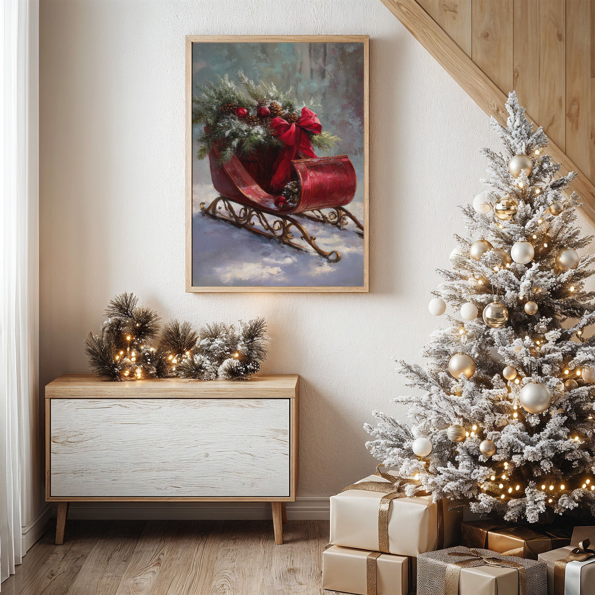 Santa's Sleigh Carries Winter's Song