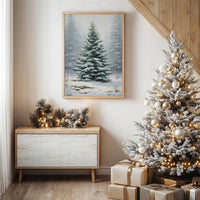 Evergreen Tales In Winter Mist