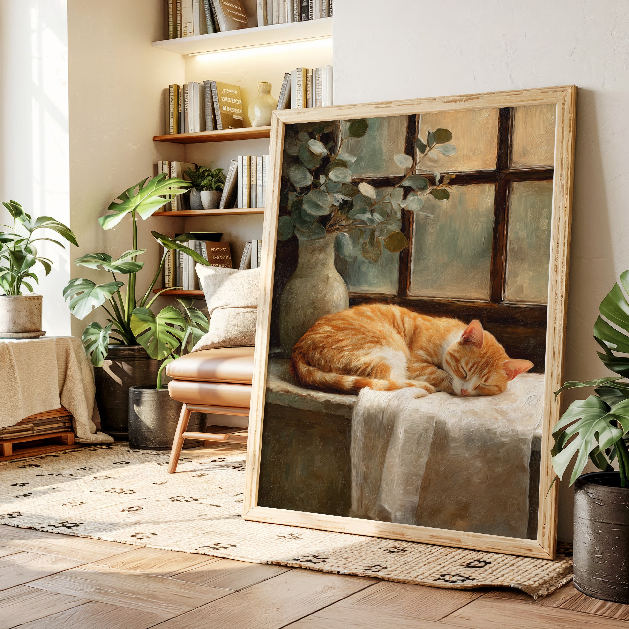 Naptime Beneath Sunlit Windows