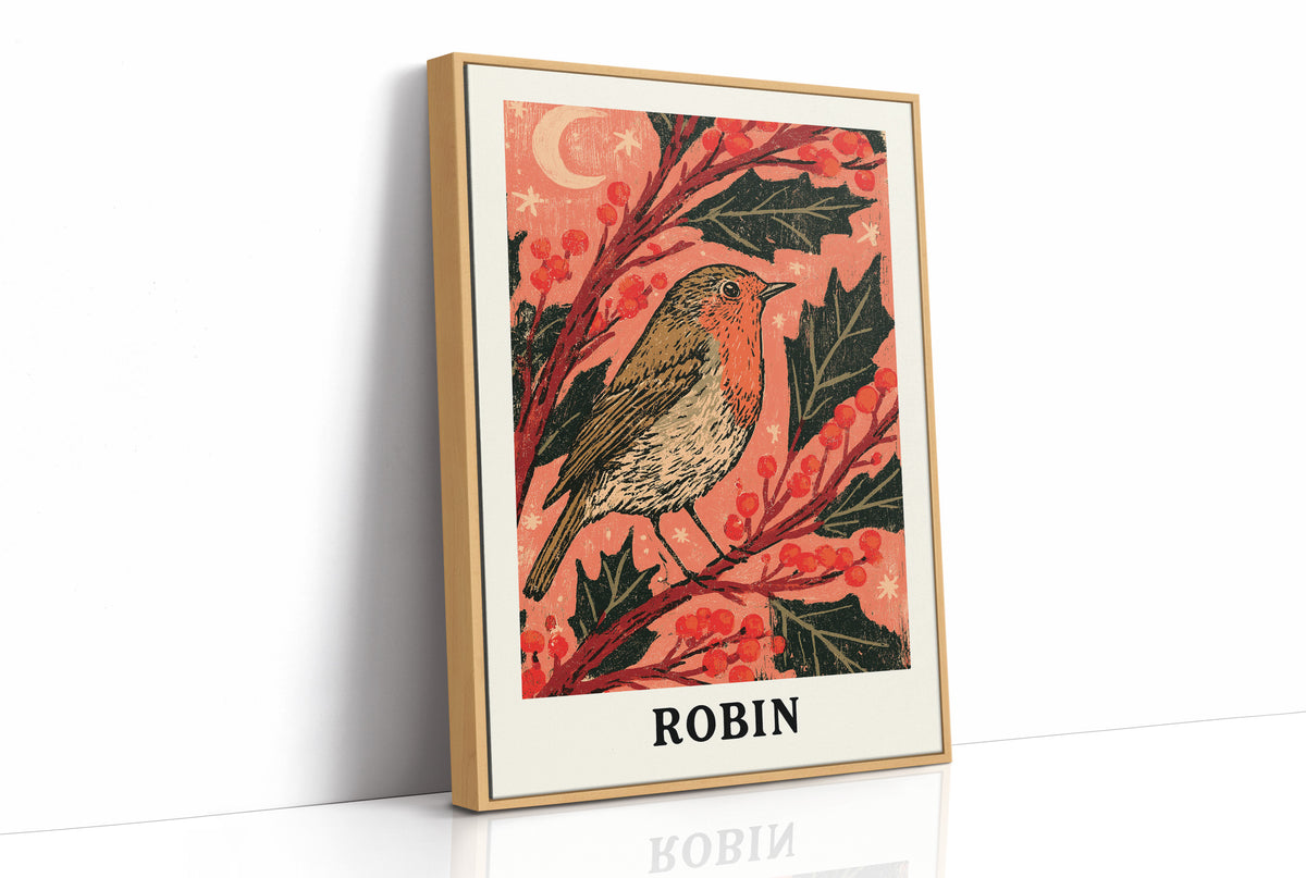 Robin Under a Crescent Moon