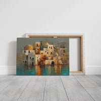 Mediterranean Mirage: Domes At Dusk