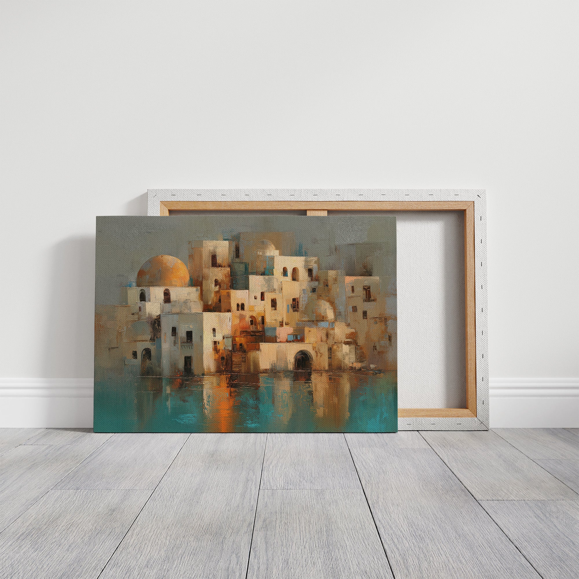 Mediterranean Mirage: Domes At Dusk