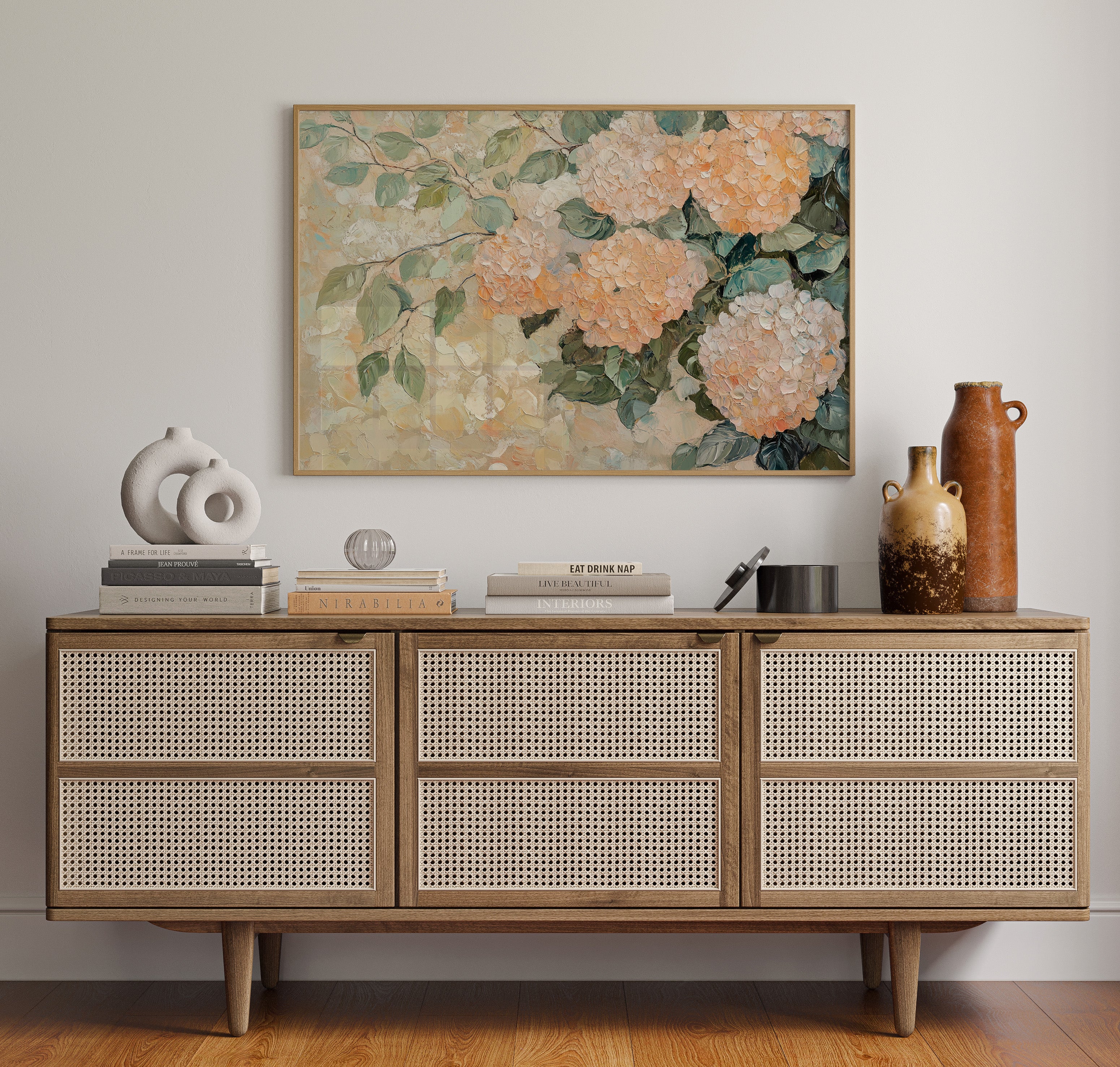 Peach Hydrangeas Paint Summer's Memory