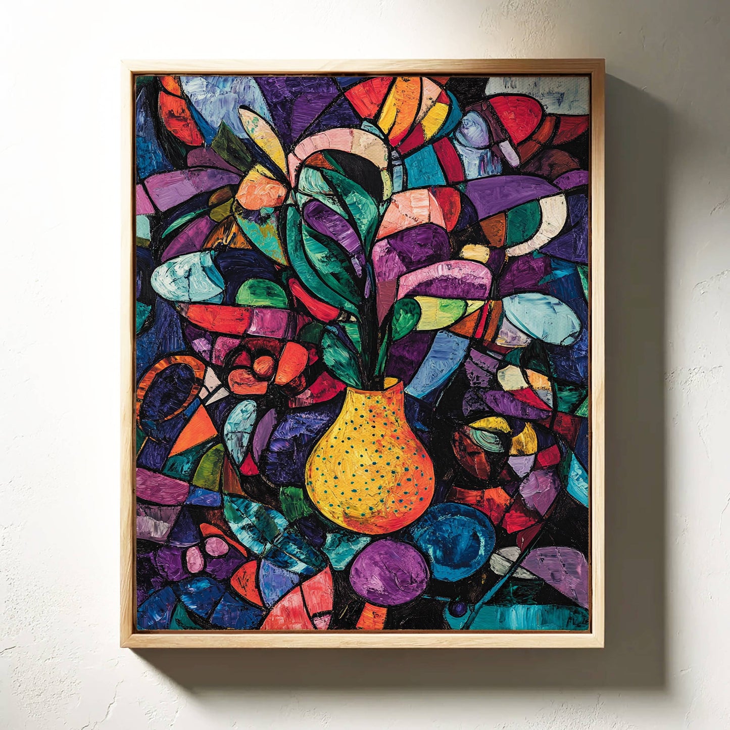 Midnight Garden Blooms In Glass