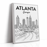 Atlanta, Highway Line Art