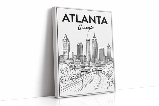 Atlanta, Highway Line Art