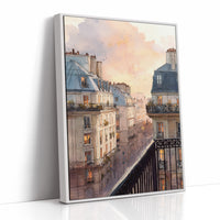 Evening Light Over Paris Rooftops