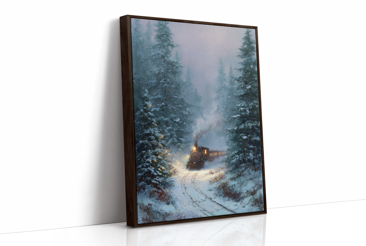 Winter's Passage: Iron Journey Through Silent Pines