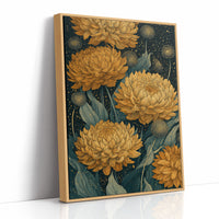 Chrysanthemums and Dandelion Stars: Dark Botanical III