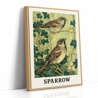 Sparrows Among the Ivy