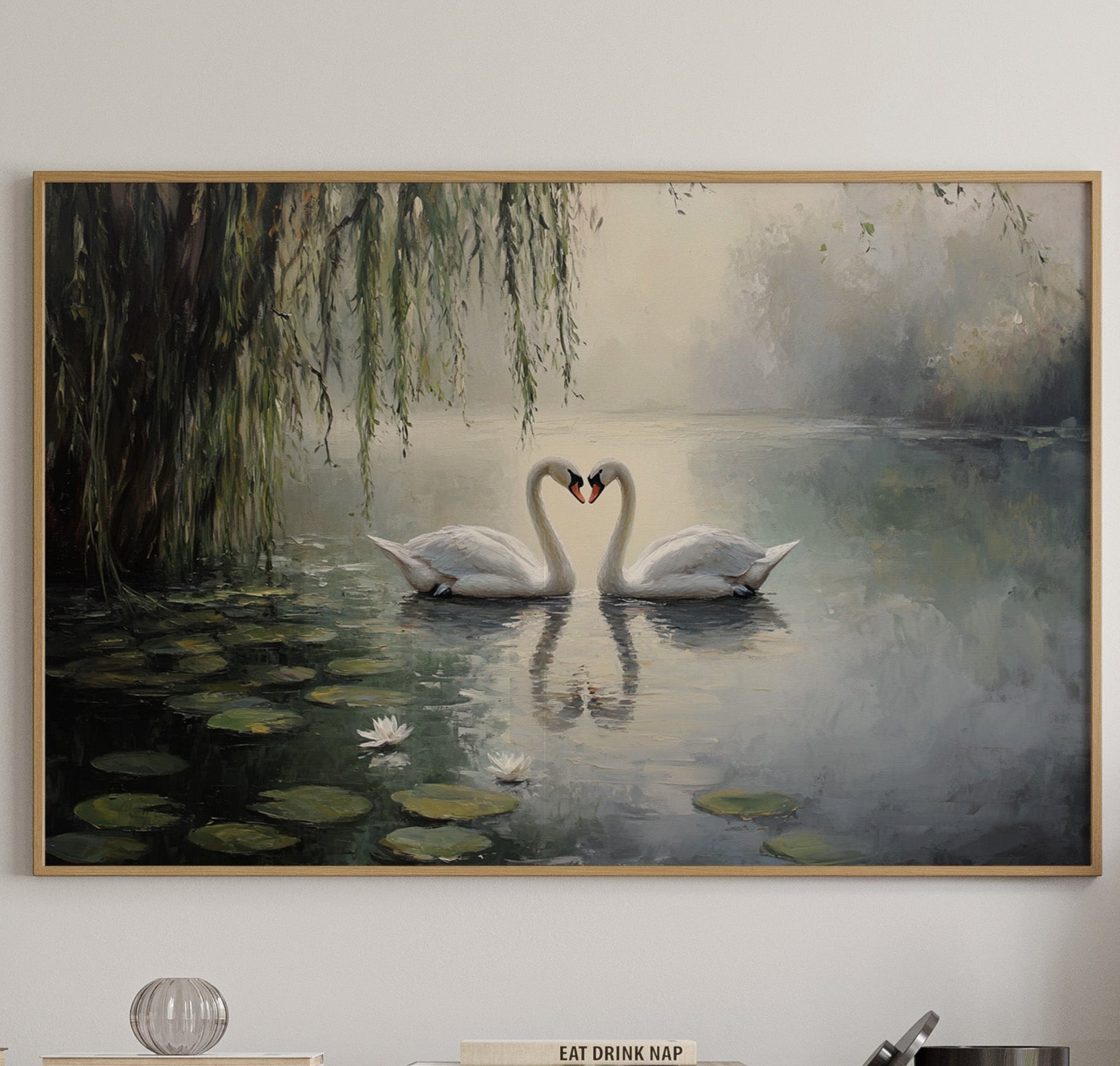 Swans Dance Among Lotus Dreams
