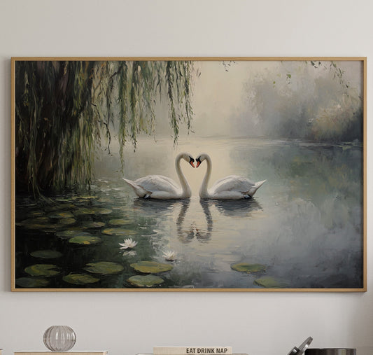 Swans Dance Among Lotus Dreams