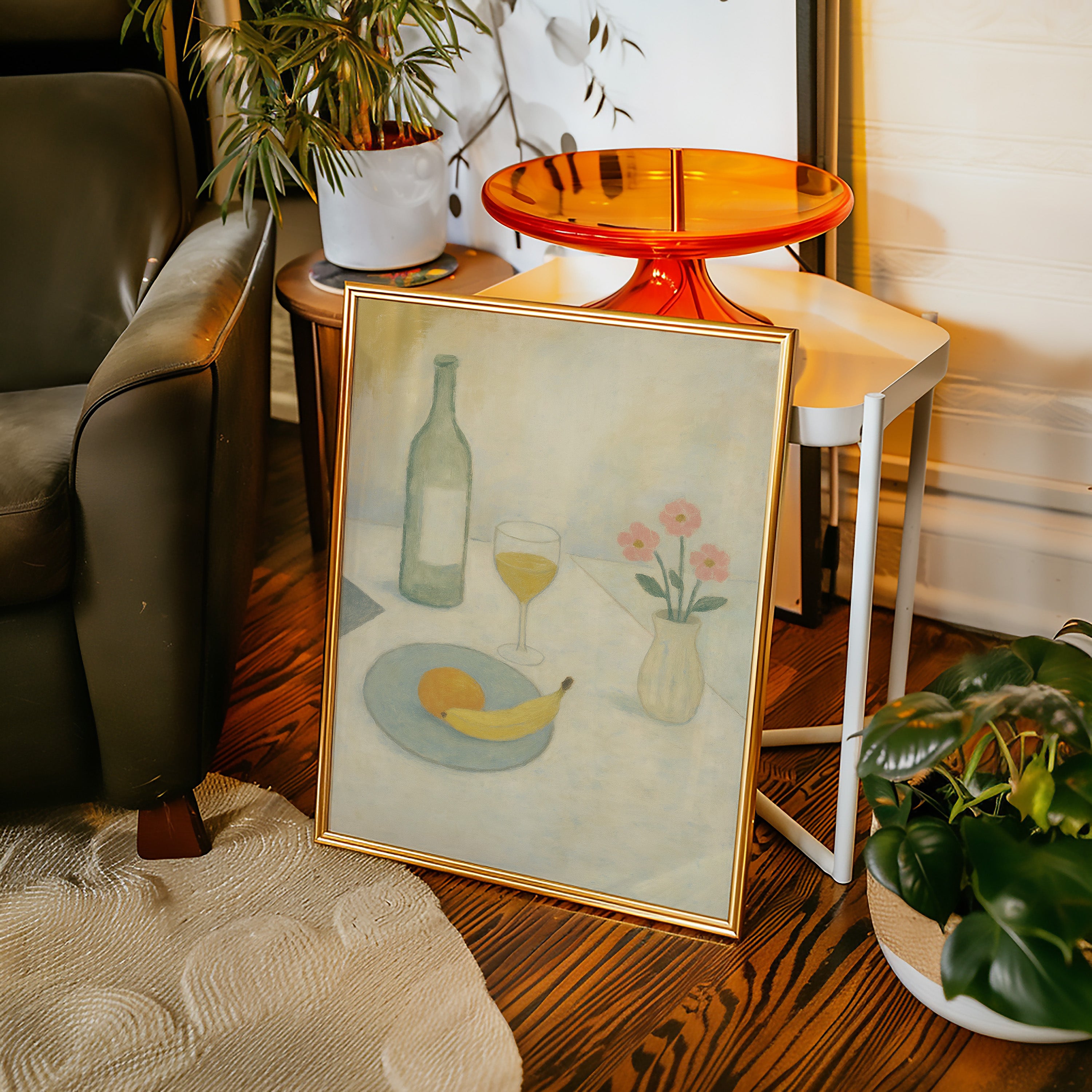 Banana and Wine in Morning Light