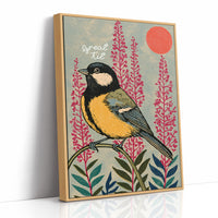 Great Tit and Rising Sun