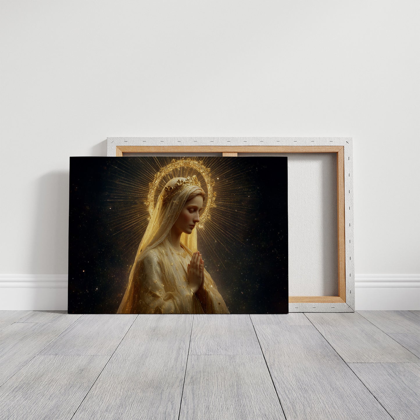 Radiant Prayer In Golden Light