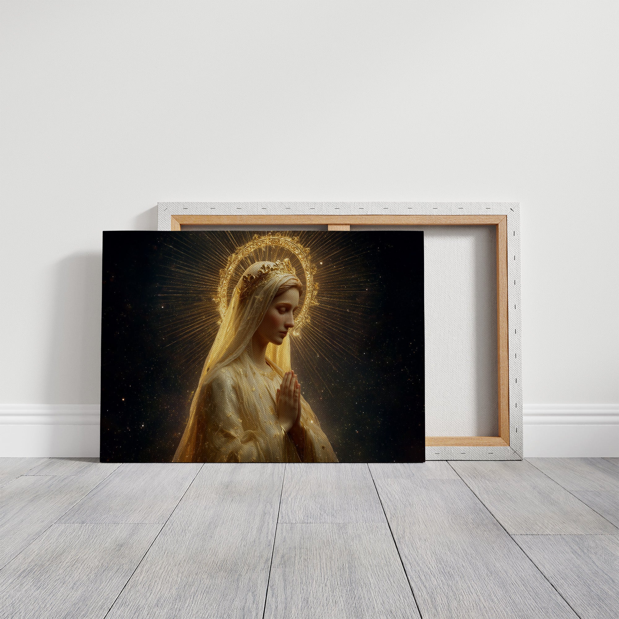 Radiant Prayer In Golden Light