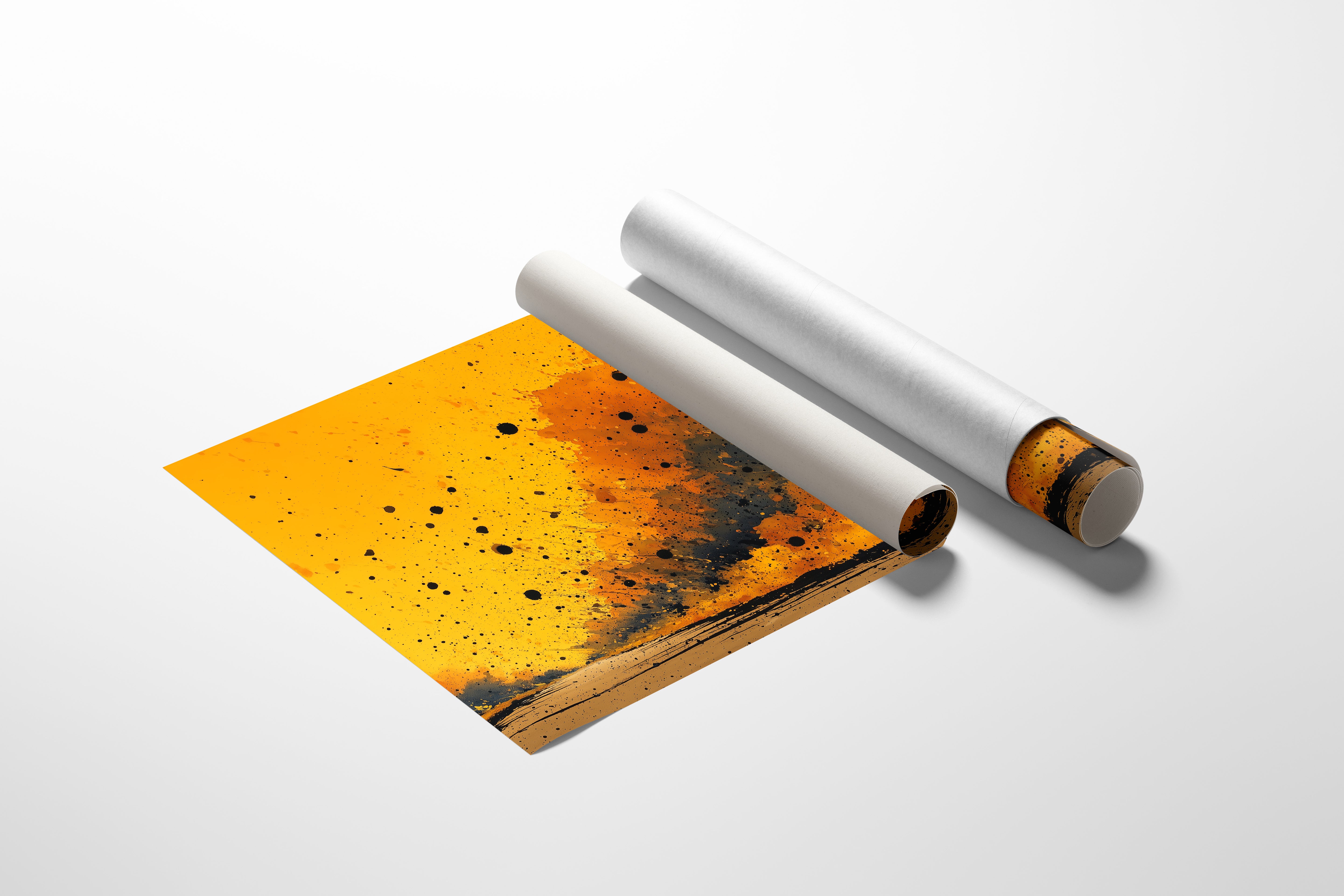 Golden Storm Abstract
