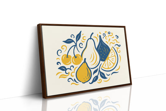 Mediterranean Kitchen Dances In Blue
