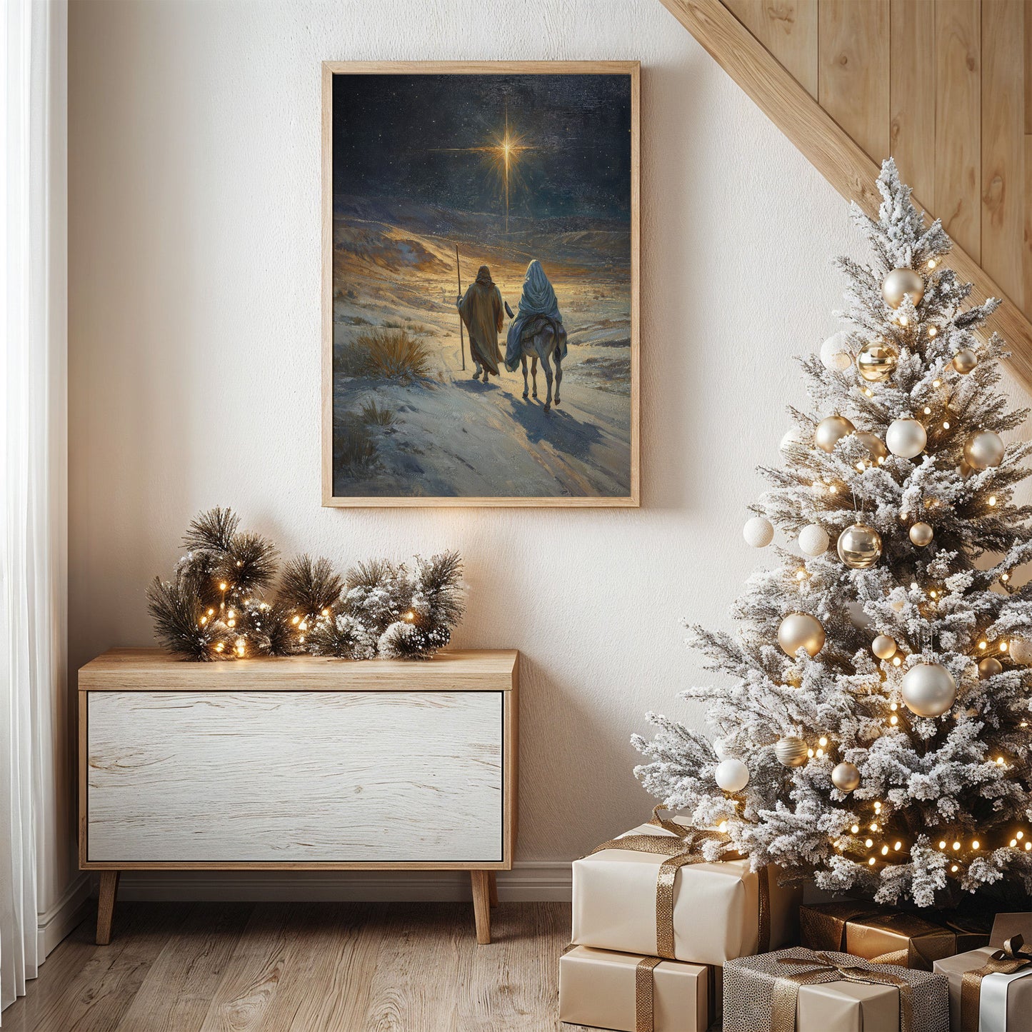 Starlight Guides Their Winter Journey