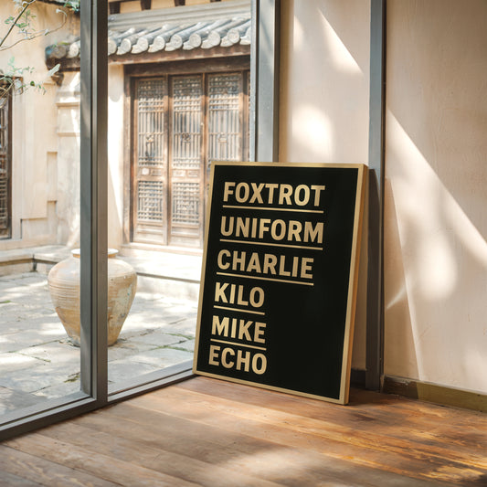 Foxtrot Uniform Charlie Kilo Print
