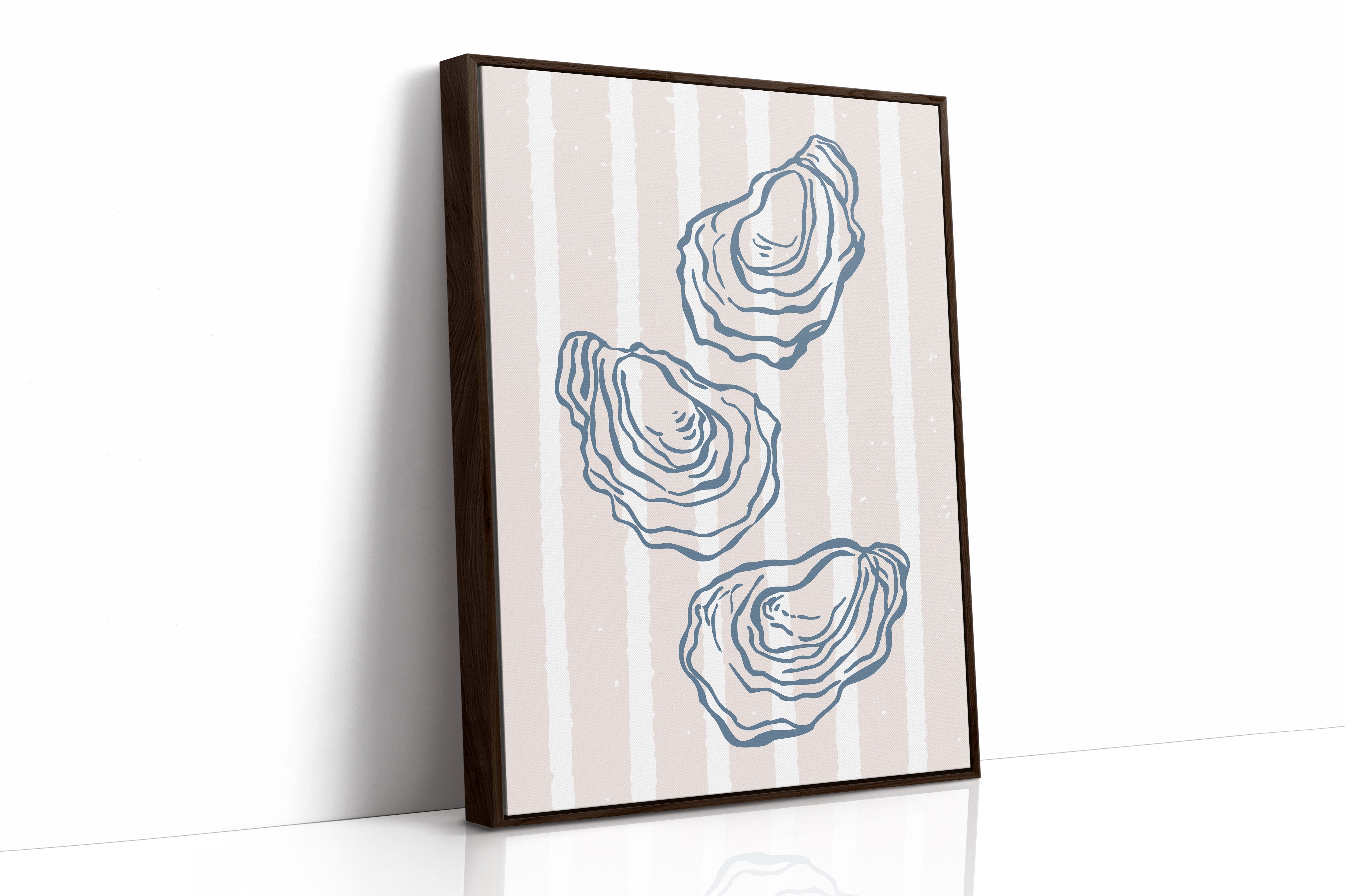 Coastal Treasures On Blush Stripes