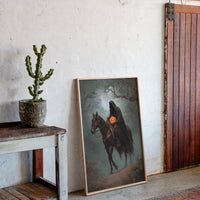 Haunting Rider Halloween Art Print - Gothic Wall Decor - Gallery Canvas image 11